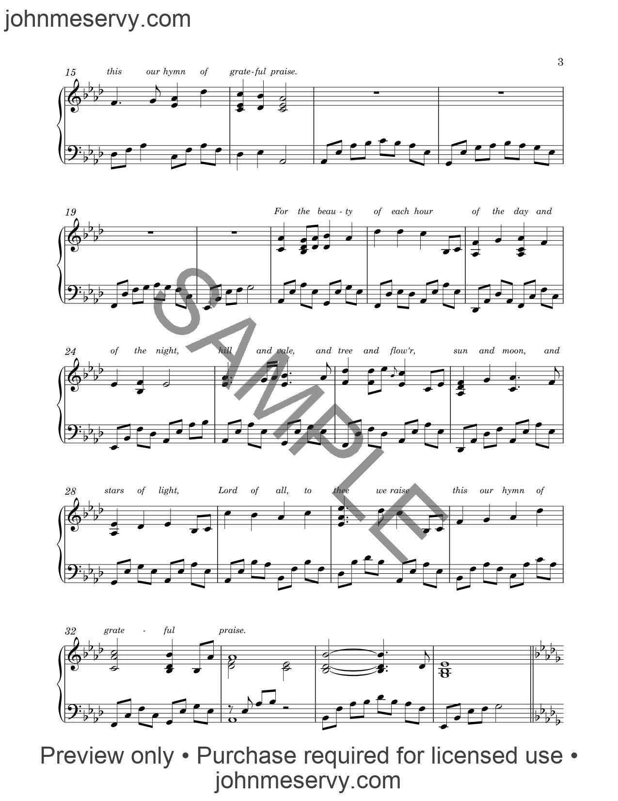 For the Beauty of the Earth (Digital Download)