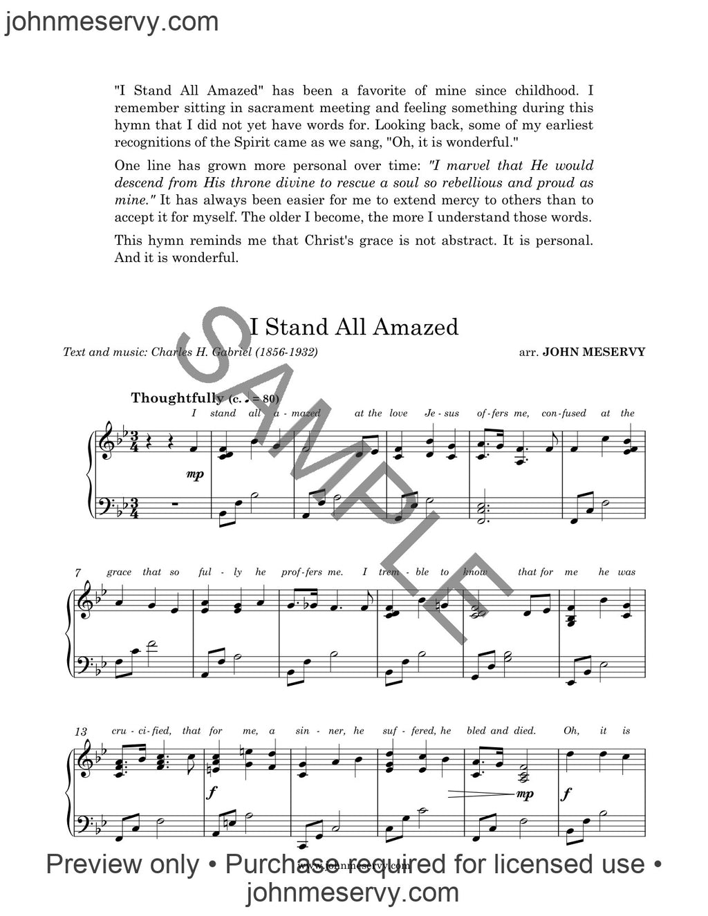 I Stand All Amazed (Digital Download)