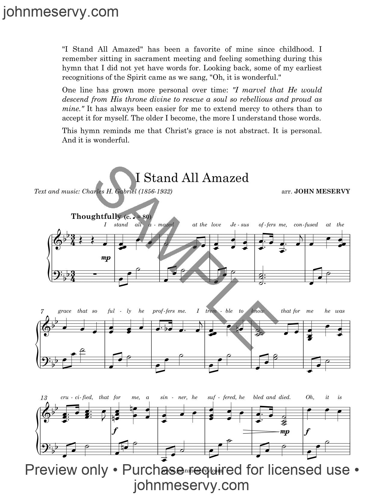 I Stand All Amazed (Digital Download)