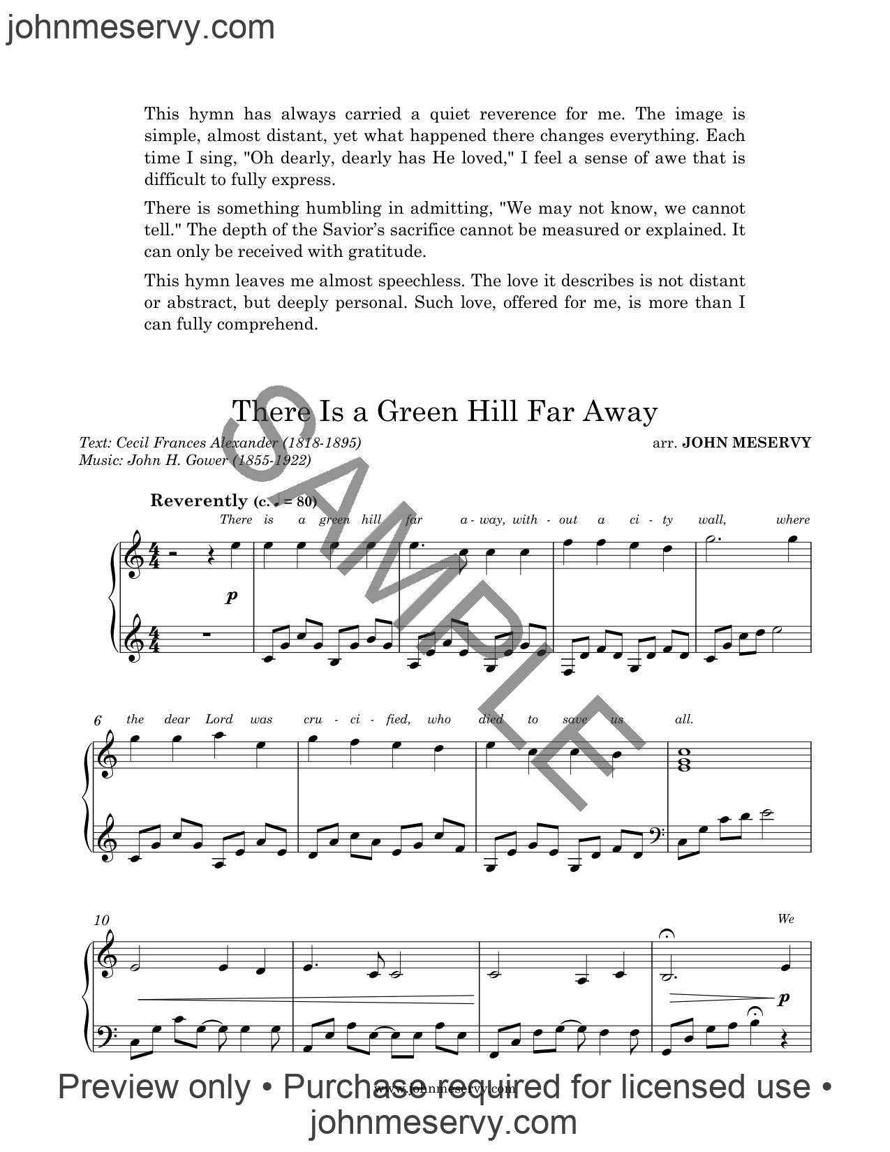 There Is a Green Hill Far Away (Digital Download)